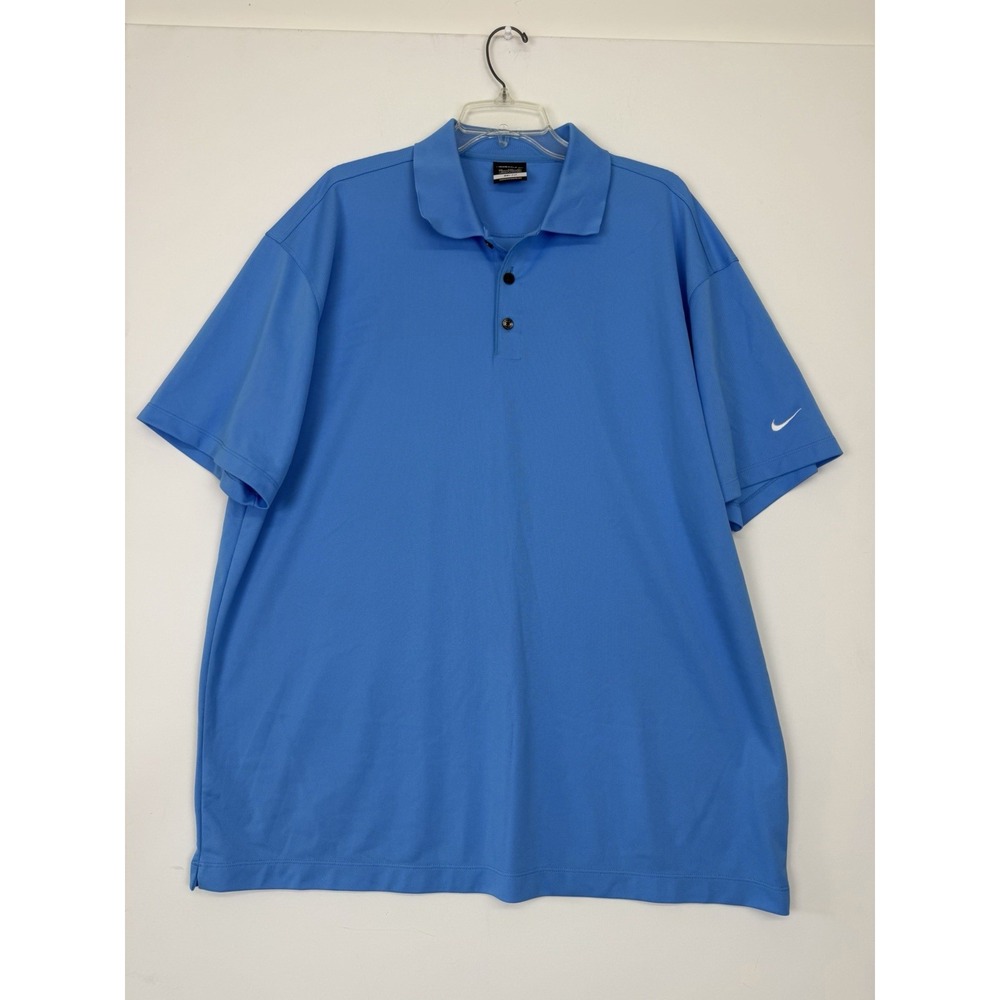 Nike Golf Men's Dri-Fit‎ Polo Shirt. Size XXL Blue